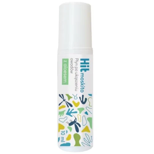 Hit Moskito płyn po ukąszeniu owadów, roll-on 10 ml - Z mentolem i naturalnym sokiem aloesowym