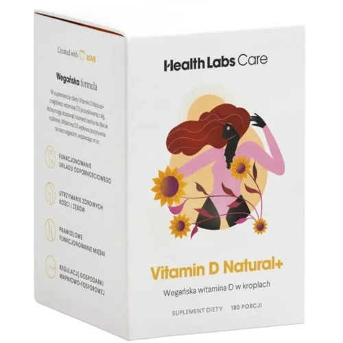 Health Labs Care Vitamin D Natural+ Krople, 9,9 ml - Witamina D3 z alg