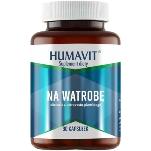 Humavit na wątrobę, 30 kapsułek - Ekstrakt z ostropestu wspomaga pracę i regenerację wątroby 