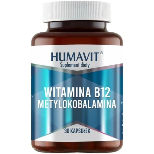 Humavit Witamina B12 Metylokobalamina, 30 kapsułek - Z aktywną formą witaminy B12