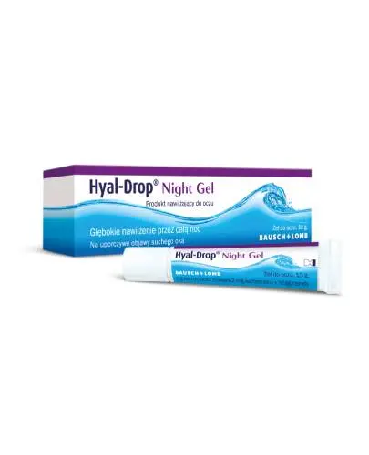 Hyal-Drop Night Gel Żel do oczu, 10 g - Na uporczywe objawy suchego oka