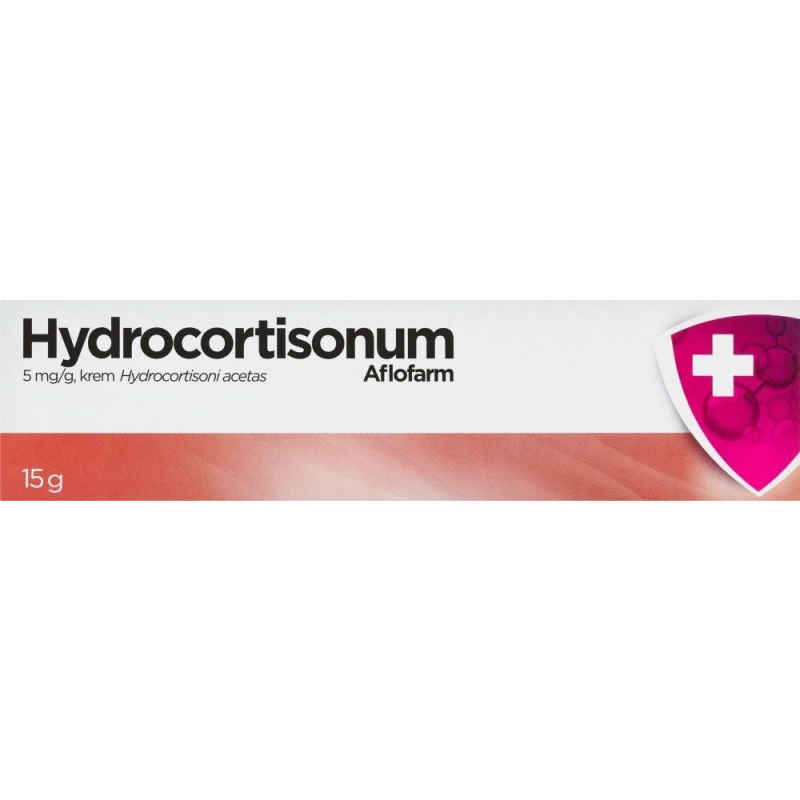 Hydrocortisonum Aflofarm krem, 15 g - Krem, który działa przeciwzapalne, przeciwświądowo i obkurczająco na naczynia krwionośne