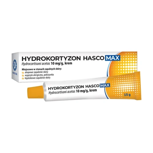 Hydrokortyzon Hasco Max 10 mg/g krem, 15 g - Do miejscowego stosowania na skórę