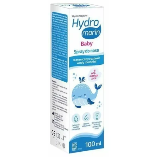 Hydromarin Baby Spray do nosa, 100 ml - Delikatna higiena nosa od pierwszych dni życia