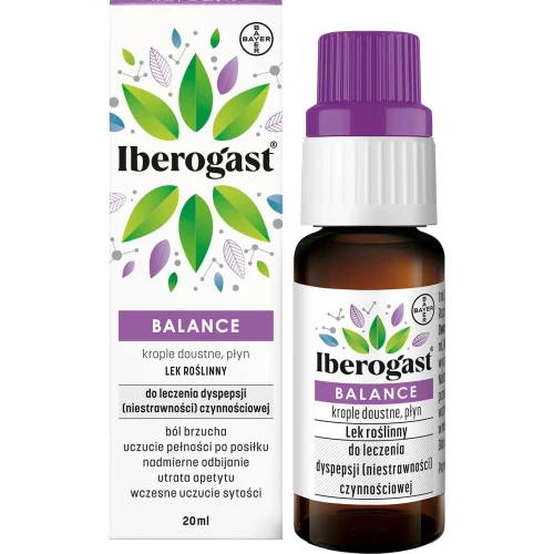 Iberogast Balance krople doustne, 20 ml - Krople na niestrawność