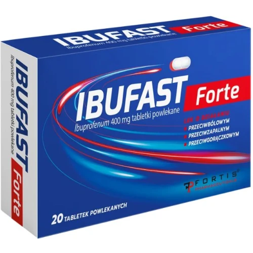 Ibufast Forte 400 mg, 20 tabletek - Lek przeciwzapalny bez recepty