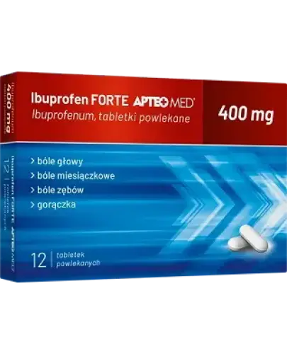 Ibuprofen Forte Apteo Med, 12 tabletek - O działaniu przeciwbólowym, przeciwgorączkowym i przeciwzapalnym