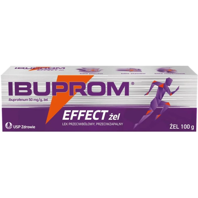 Ibuprom Effect żel, 100 g - O działaniu przeciwbólowym, przeciwzapalnym i przeciwobrzękowym, łagodzi ból mięśni i stawów
