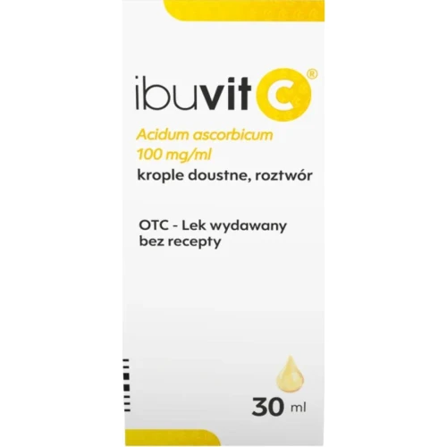 Ibuvit C 100 mg/ml, 30 ml - Z witaminą C dla dzieci i niemowląt 