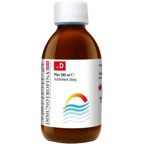 Immunotrofina Plus Witamina D Płyn, 180 ml - Na odporność