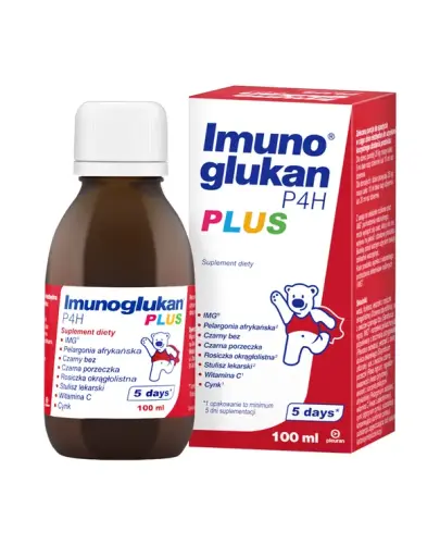 Imunoglukan P4H Plus syrop, 100 ml - Dla dorosłych i dzieci powyżej 3. roku życia