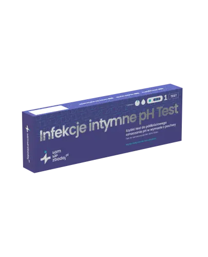 Infekcje Intymne pH Test, 1 sztuka - Sposób na szybką ocenę zdrowia intymnego kobiet