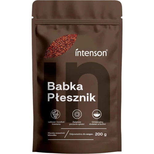 Intenson Babka Płesznik, nasiona 200 g - Bogate źródło błonnika pokarmowego