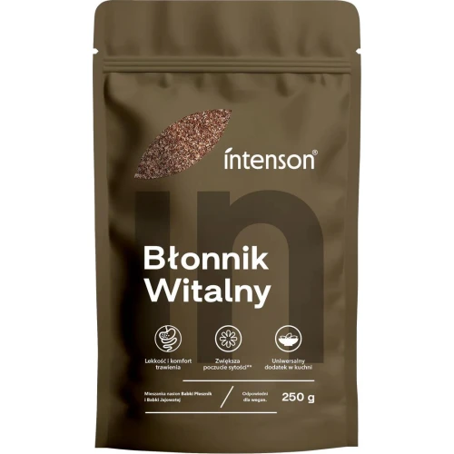 Intenson Błonnik Witalny, mieszanka nasion, 250 g - Doskonałe źródło błonnika pokarmowego