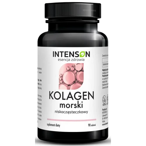 Intenson Kolagen morski niskocząsteczkowy, 90 tabletek 90 tabletek - Wspiera zdrowie skóry i stawów