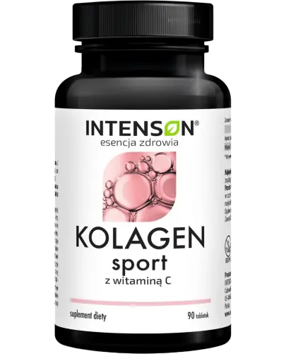 Intenson Kolagen Sport z Witaminą C, 90 tabletek - Dla sportowców i osób aktywnych fizycznie