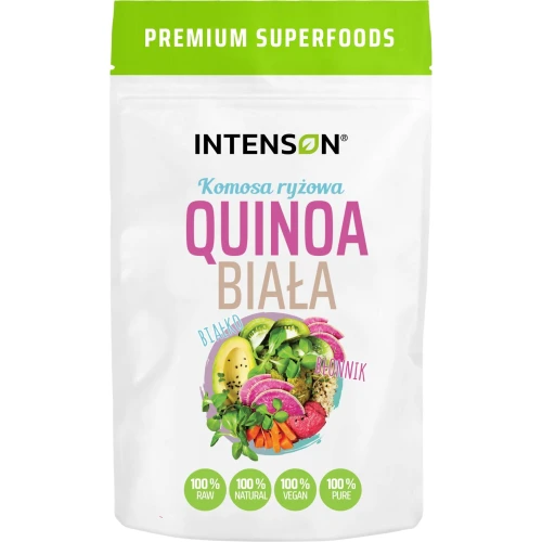 Intenson Quinoa Komosa ryżowa biała, 250 g - Wzbogaca codzienną dietę w błonnik i roślinne białko