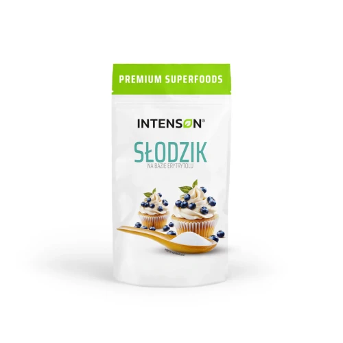 Intenson Słodzik na bazie erytrytolu, 250 g - Do słodzenia napojów, wypieków, deserów, jogurtów