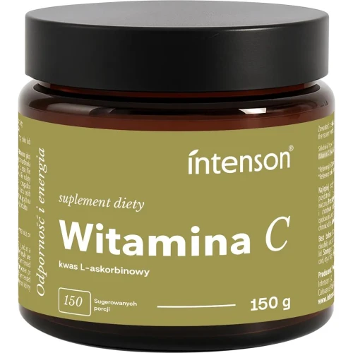 Intenson Witamina C,  proszek 150 g - 100% czystego kwasu L-askorbinowego w formie drobnego proszku