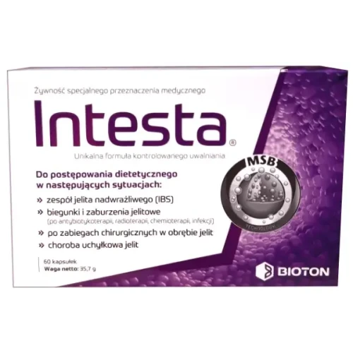 Intesta, 60 kapsułek - Preparat z maślanem sodu.