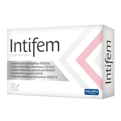 Intifem, 10 kapsułek - Bakterie kwasu mlekowego w kapsułkach