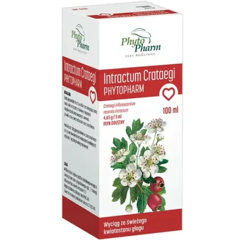 Intractum Crataegi Phytopharm płyn, 100 ml - Z wyciągiem ze świeżego kwiatostanu głogu