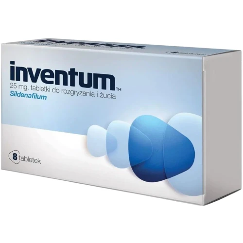 Inventum 25 mg, 8 tabletek do rozgryzania i żucia - Tabletki na potencję