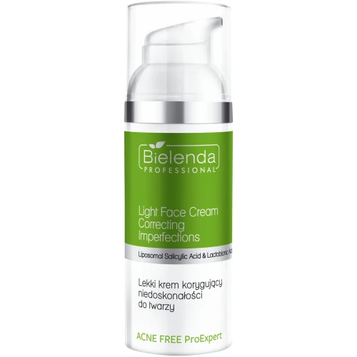 Bielenda Professional Acne Free ProExpert Krem redukujący niedoskonałości z kwasami, 50 ml - Na trądzik, sebum i rozszerzone pory