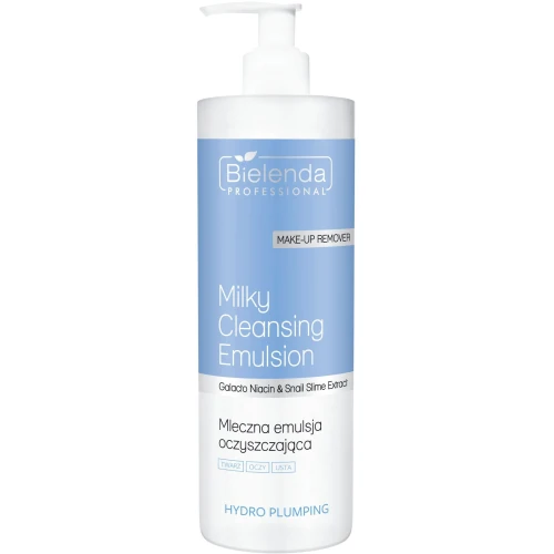 Bielenda Professional Hydro Plumping Mleczna emulsja oczyszczająca, 500 ml - Do demakijażu i oczyszczania twarzy