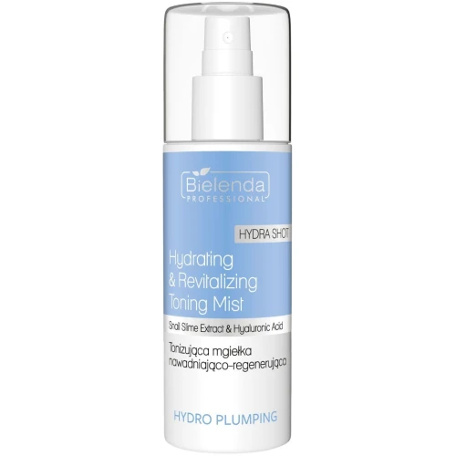 Bielenda Professional Hydro Plumping Tonizująca mgiełka nawadniająco-regenerująca, 150 ml - Z kwasem hialuronowym