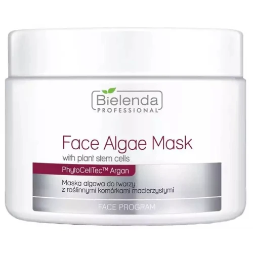 Bielenda Professional Maska algowa do twarzy z komórkami macierzystymi Phyto CellTec™ Argan, 190 g - Liftingująca i ujędrniająca do cery dojrzałej
