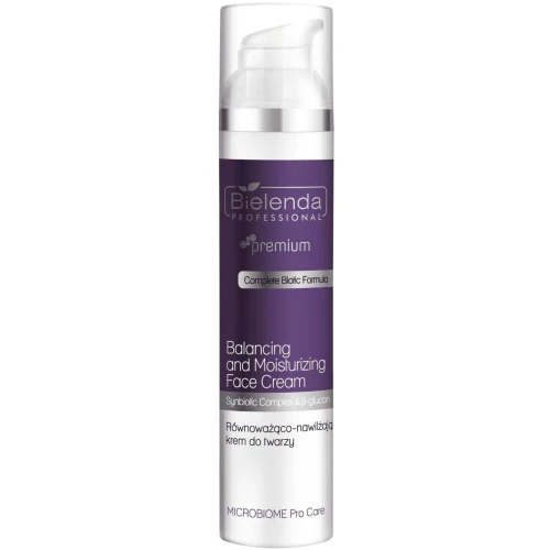 Bielenda Professional Microbiome Pro Care Równoważąco-nawilżający krem do twarzy, 100 ml - Do skóry wrażliwej, odwodnionej i problematycznej