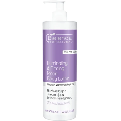 Bielenda Professional Moonlight Wellness Rozświetlająco-ujędrniający balsam księżycowy, 500 ml - Efekt wygładzenia i satynowego blasku