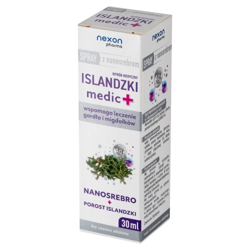 Nexon Pharma Islandzki Medic+ spray z nanosreprem, 30 ml