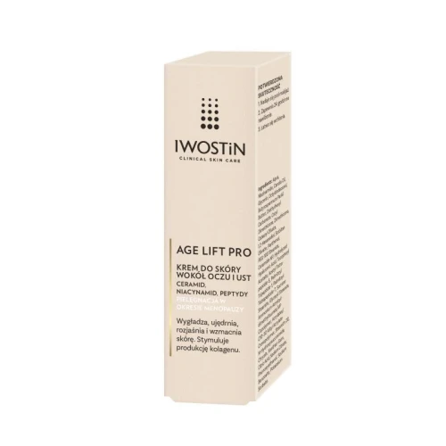 Iwostin Age Lift Pro Krem do skóry wokół oczu i ust, 15 ml - Dla kobiet w okresie menopauzy