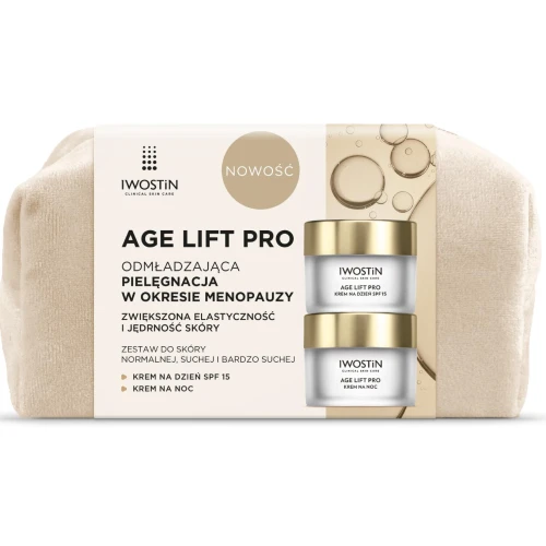 Iwostin Age Lift Pro Zestaw - Krem na dzień SPF 15, 50 ml + Krem na noc, 50 ml - Regeneracja i ochrona przeciwzmarszczkowa