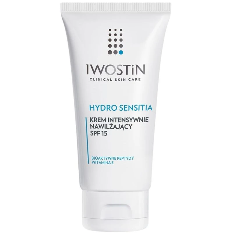 Iwostin Hydro Sensitia Krem intensywnie nawilżający SPF 15, 50 ml - Do skóry suchej i wrażliwej