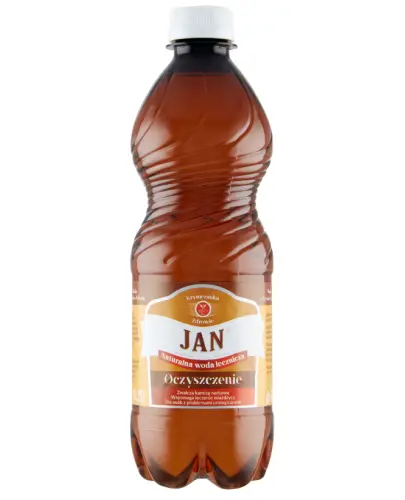 Jan Oczyszczanie woda lecznicza, 500ml - Silnie hipoosmotyczna, szczawa wodorowęglanowo–wapniowa z zawartością chlorków