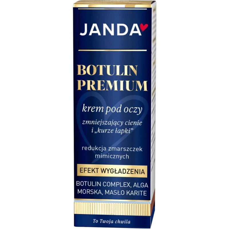 Janda Botulin Premium Krem pod oczy zmniejszający cienie i „kurze łapki”, 15 ml - Pielęgnacja delikatnej skóry wokół oczu