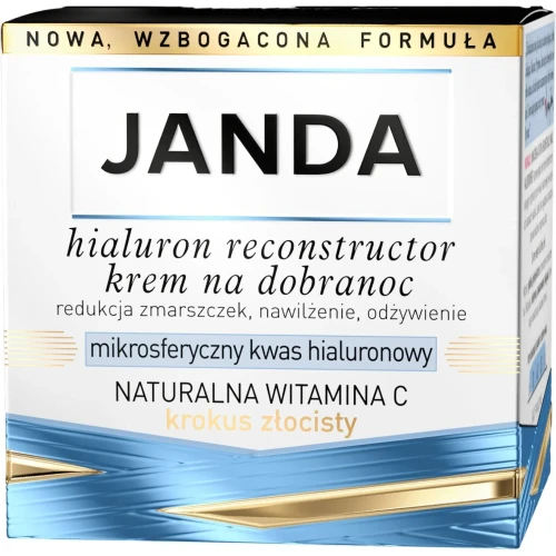 Janda Hialuron Reconstructor Krem na dobranoc, 50 ml - Z kwasem hialuronowym i witaminą C