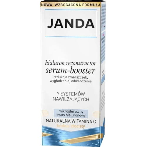 Janda Hialuron Reconstructor Serum-booster, 30 ml - Serum przeciwzmarszczkowe z kwasem hialuronowym i witaminą C