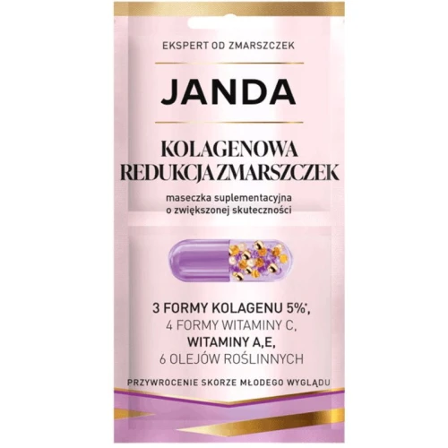 Janda Kolagenowa redukcja zmarszczek Maseczka, 2 x 4 ml - Bogata, kremowa maseczka suplementacyjna