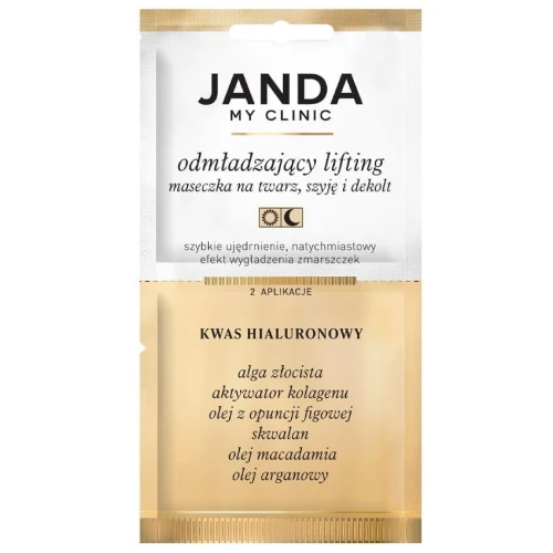 Janda Odmładzający lifting Maseczka, 2 x 4 ml - Natychmiastowy efekt wygładzenia zmarszczek