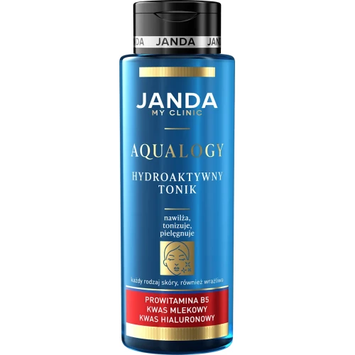 Janda My Clinic Aqualogy Hydroaktywny Tonik, 400 ml - Intensywne nawilżenie i tonizacja skóry