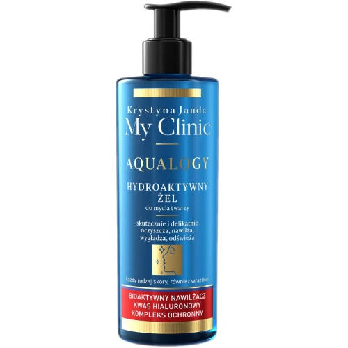Janda My Clinic Aqualogy Hydroaktywny Żel do demakijażu, 400 ml - Delikatne oczyszczanie i nawilżenie