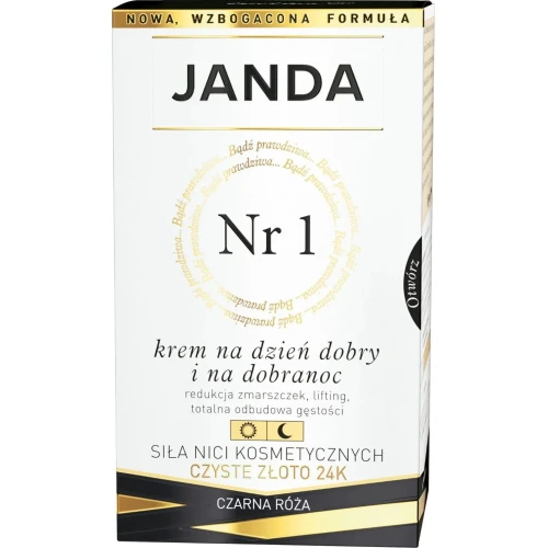 Janda Krem Nr 1 z Czystym Złotem na dzień dobry i na dobranoc, 50 ml - Z peptydami i kwasem hialuronowym