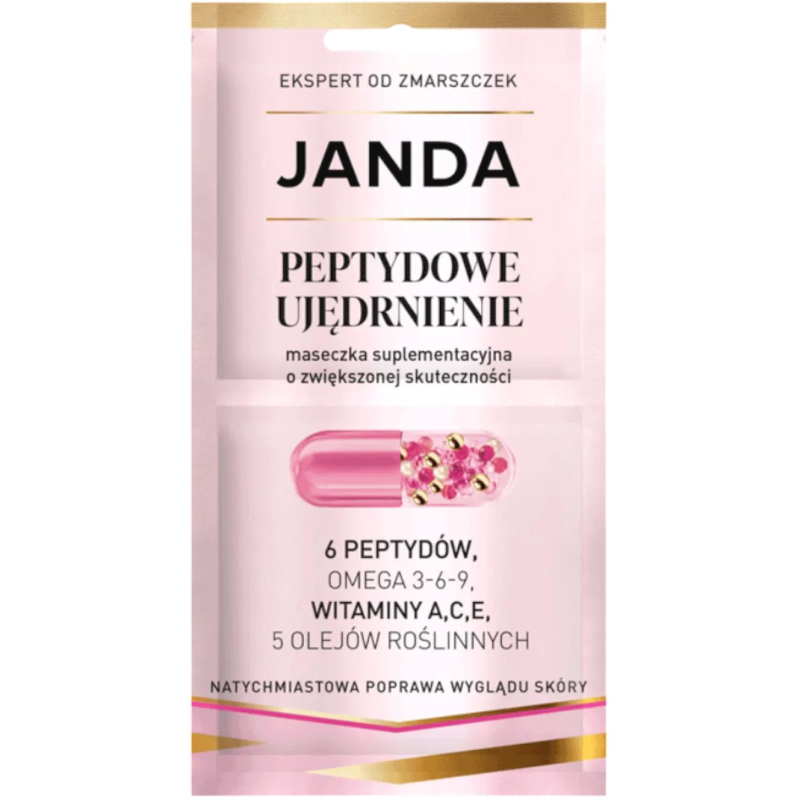 Janda Peptydowe Ujędrnienie Maseczka suplementacyjna, 8 ml - Liftingująca maseczka z peptydami do skóry dojrzałej