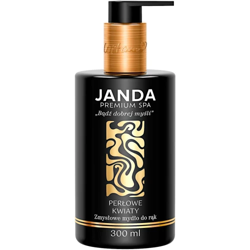 Janda Premium SPA Perłowe Kwiaty Mydło do rąk, 300 ml - Delikatna pielęgnacja dłoni o kwiatowym aromacie
