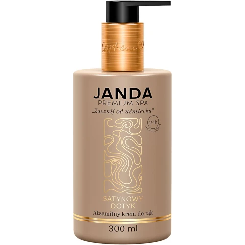 Janda Premium SPA Satynowy Dotyk Krem do rąk, 300 ml - Intensywne nawilżenie i aksamitna pielęgnacja dłoni