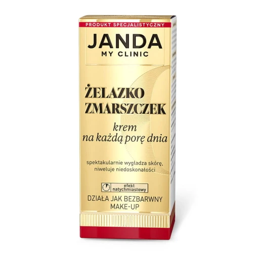 Janda Żelazko zmarszczek Krem na każdą porę dnia, 30 ml - Zapewnia kilkugodzinny efekt redukcji widoczności zmarszczek